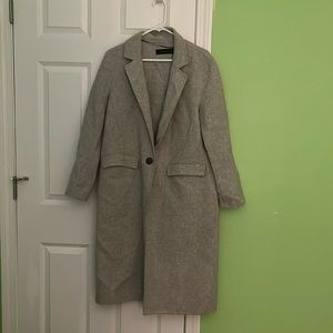 Zara Gray Blazer Coat